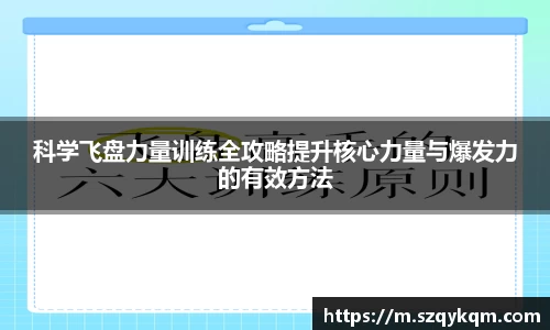 科学飞盘力量训练全攻略提升核心力量与爆发力的有效方法